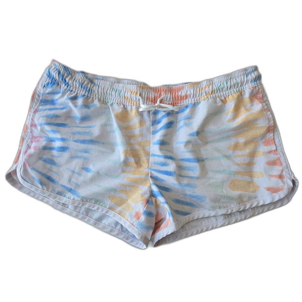 Rip Curl Retro Tye Dye Pattern Women's Wipeout 3 inch Drawstring Boardshorts | M